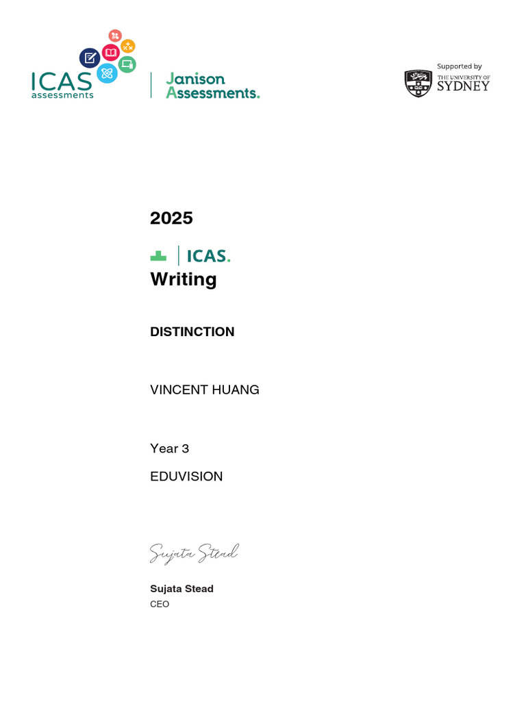 2025 Icas Writing d | PDF