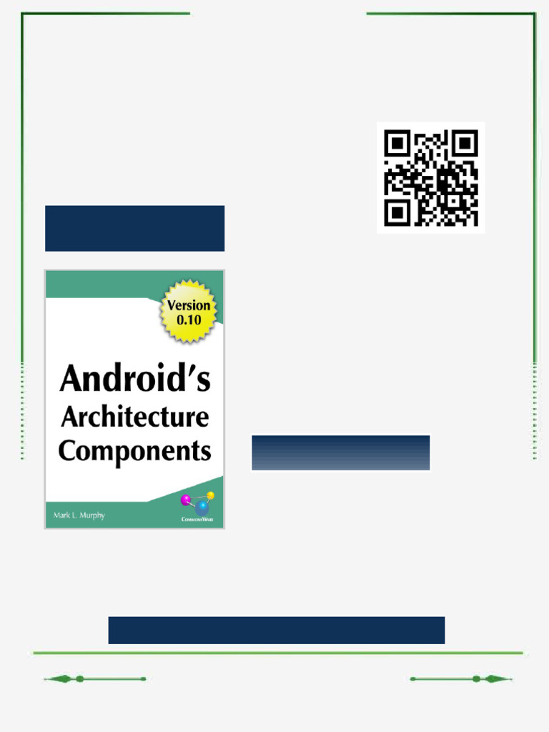 Android S Architecture Components Version 0 10 Mark L. Murphy Ebook ...