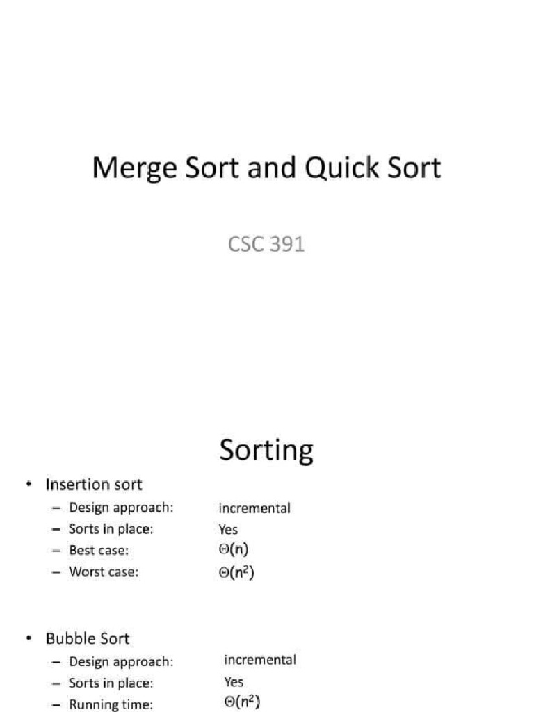 CHPT 2 Merge Sort | PDF