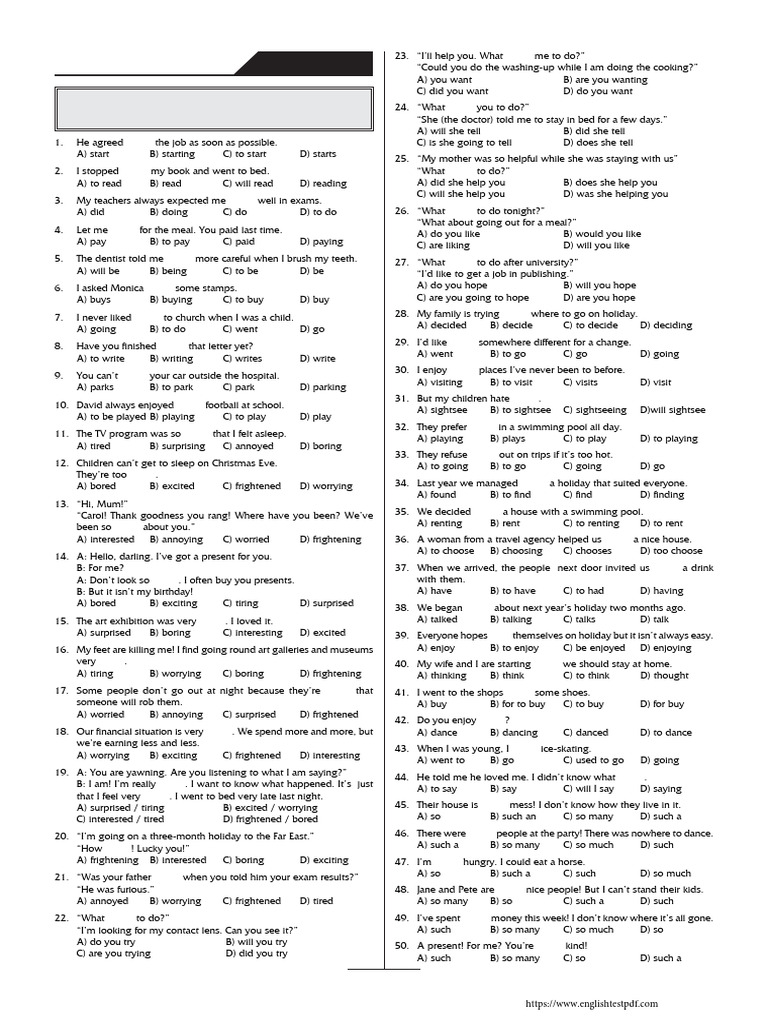 English Pre Intermediate 10 | PDF