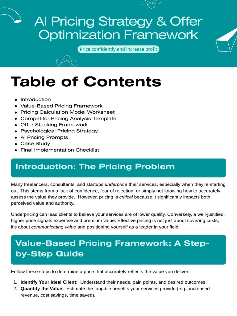 Offer Optimization Framework - 20260214 - 063838 - 0000 | PDF | Pricing ...