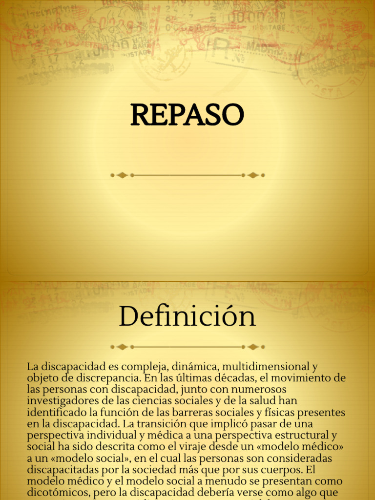 clase-de-repaso-discap.pptx | PDF | Invalidez | Discapacidad intelectual