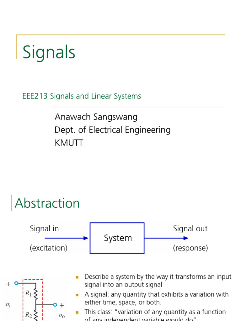 L01 Signals Handout | PDF | Sampling (Signal Processing) | Discrete ...