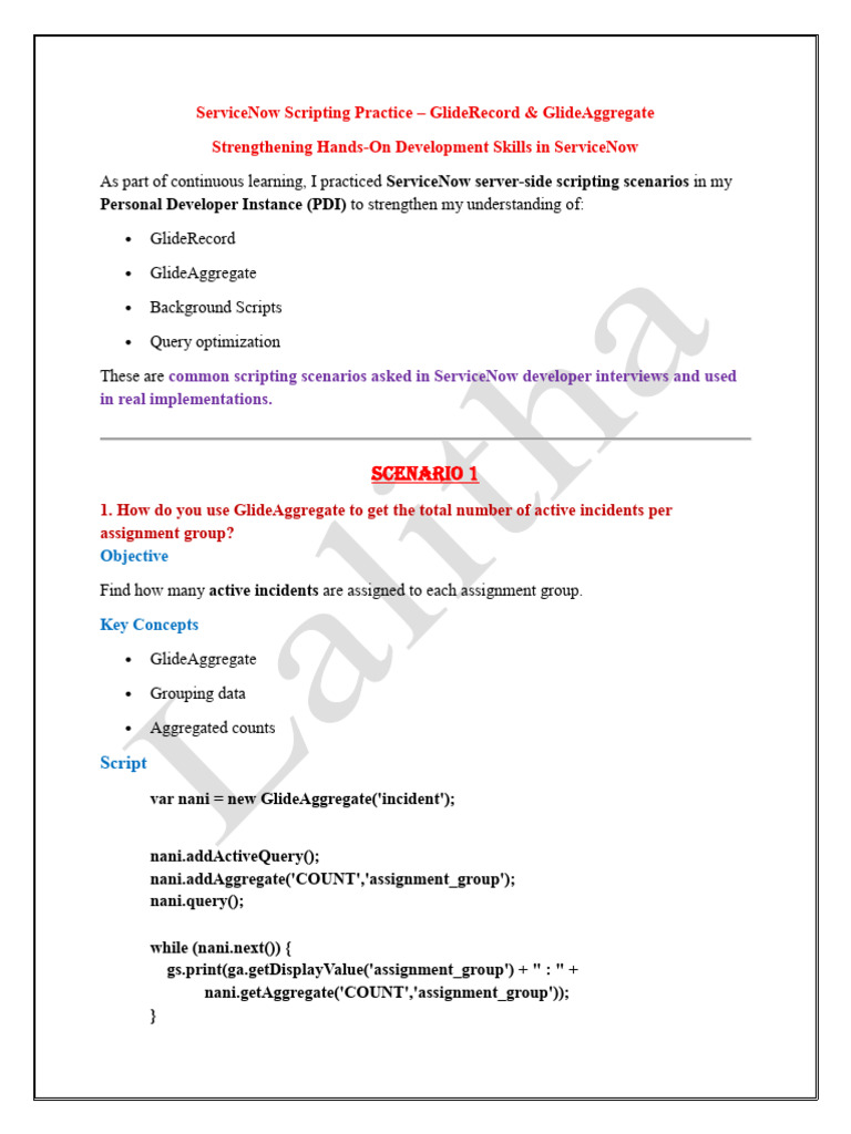 GlideRecord & GlideAggregat | PDF | Information Retrieval | Information ...