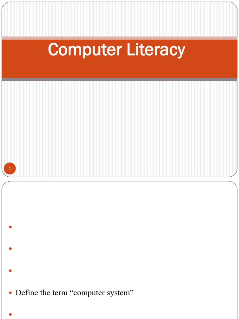 Lecture 1 - Introduction to Computers (1) | PDF | Random Access Memory ...