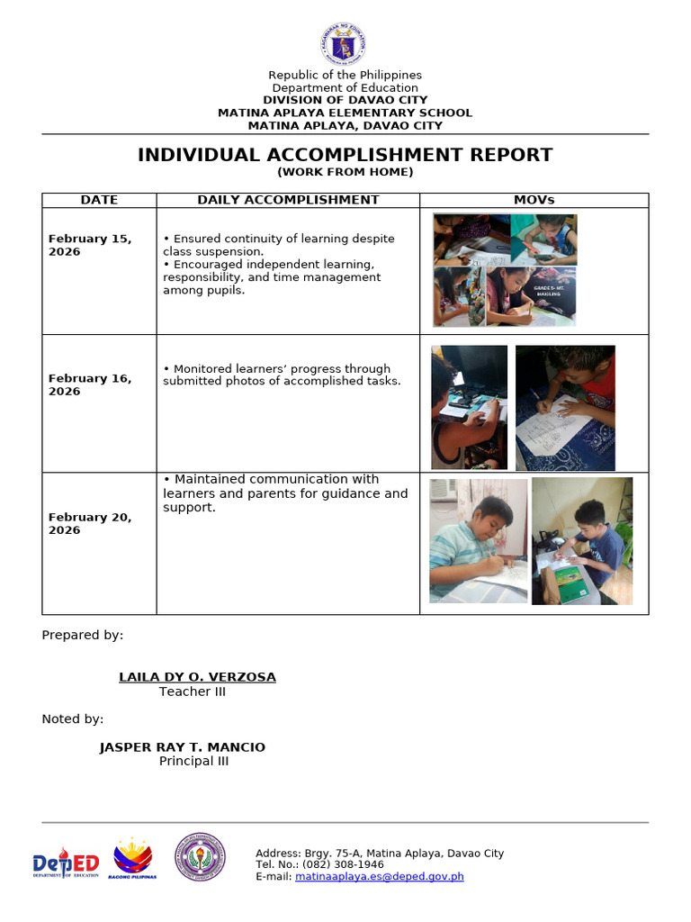 ACR WFH Template | PDF