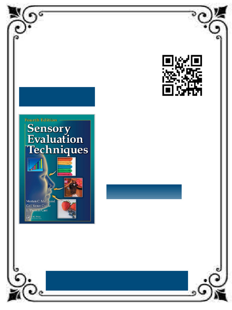 Sensory Evaluation Techniques Fourth Edition Carr Ebook Testbank ...