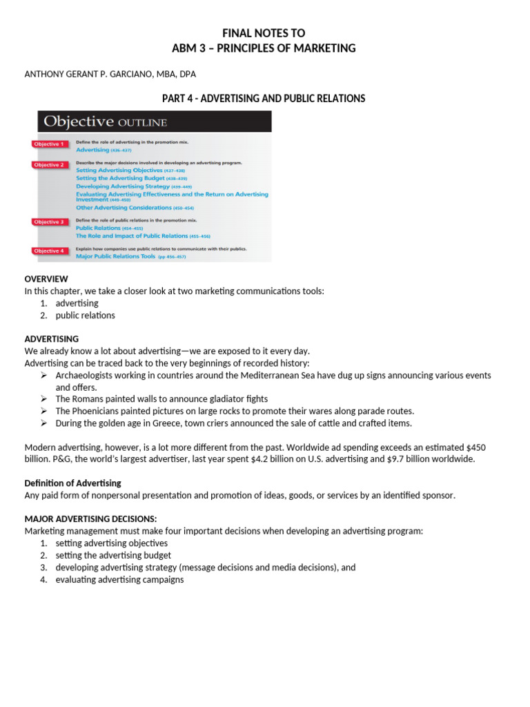 Marketing Management | PDF | Advertising | Public Relations
