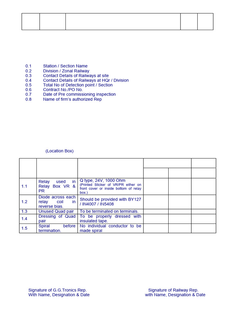 Pre Commission Check List For 2DP1S Ver1 PDF | PDF | Electrical ...