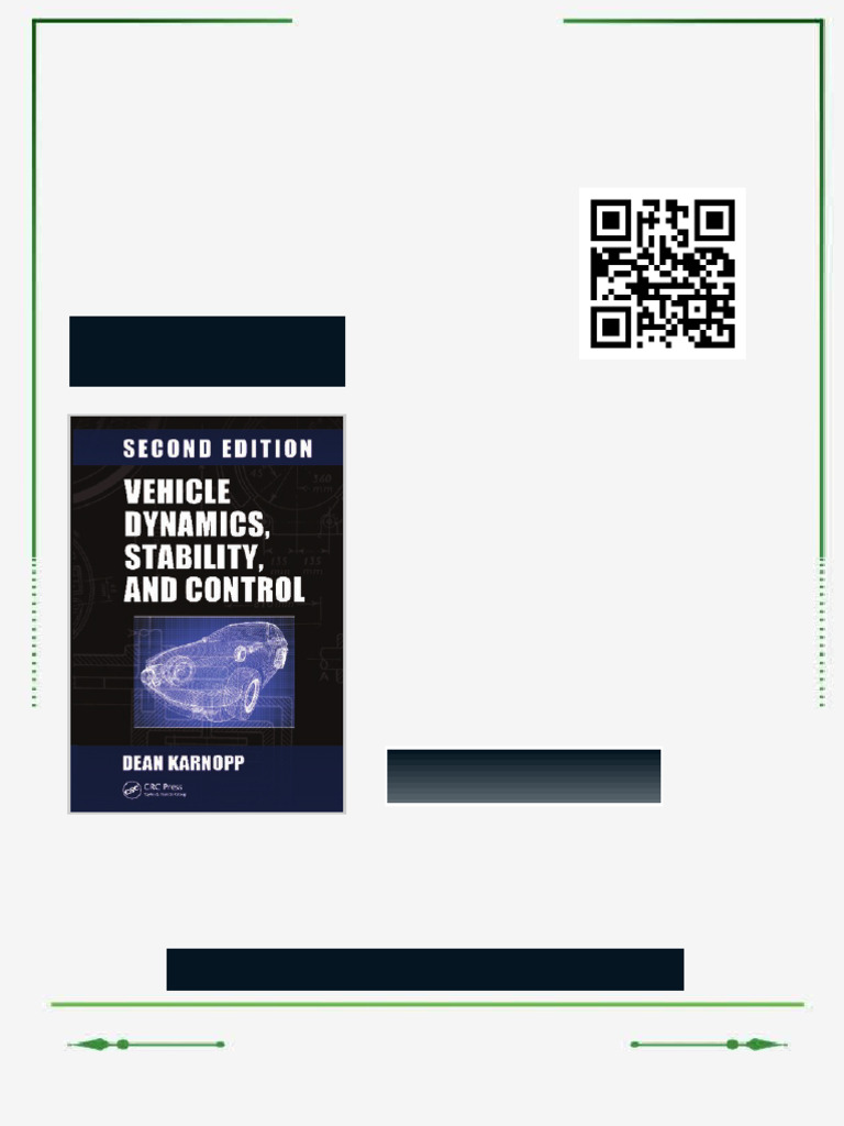 Vehicle Dynamics Stability and Control Second Edition Dekker Mechanical ...