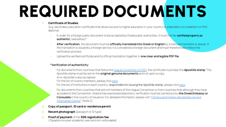 Required Documents en New 1 | PDF