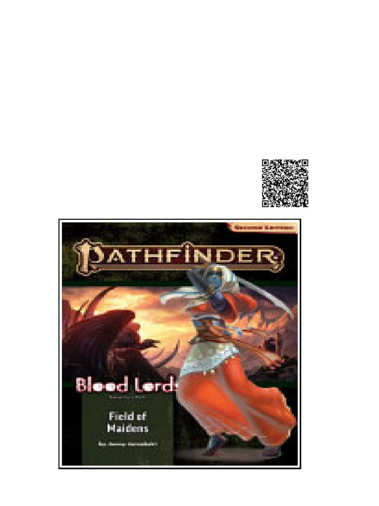(Ebook) Pathfinder Adventure Path: Field of Maidens by Jenny Jarzabski ...