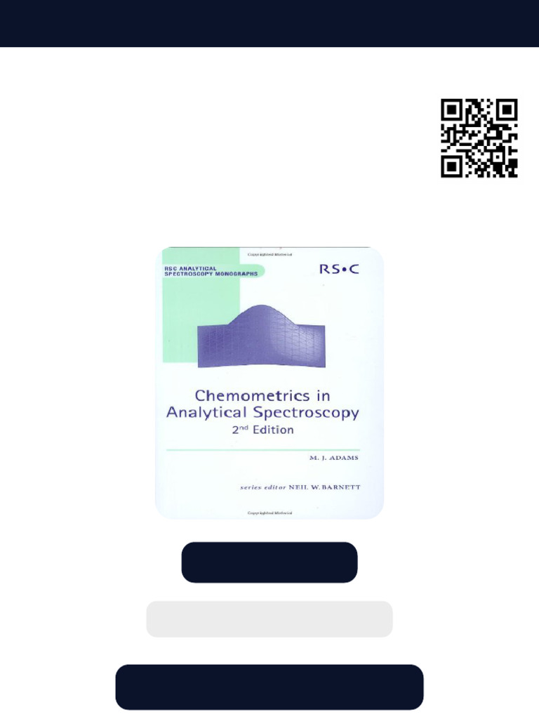 Chemometrics in analytical spectroscopy 2nd ed Edition M.J. Adams ebook ...