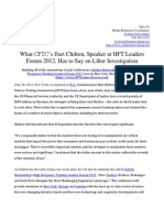 What CFTC's Bart Chilton, Speaker at HFT Leaders Forum 2012, Has to Say on Libor Investigation