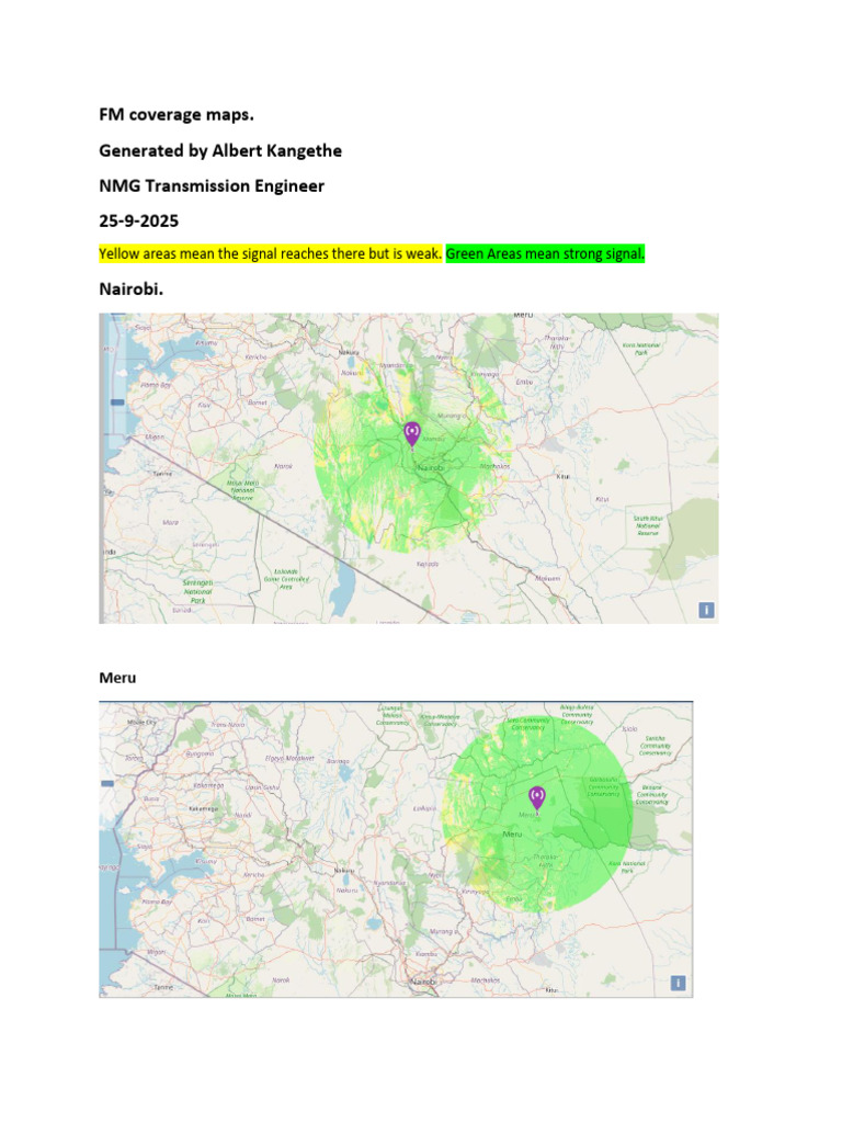 FM Coverage Maps. | PDF