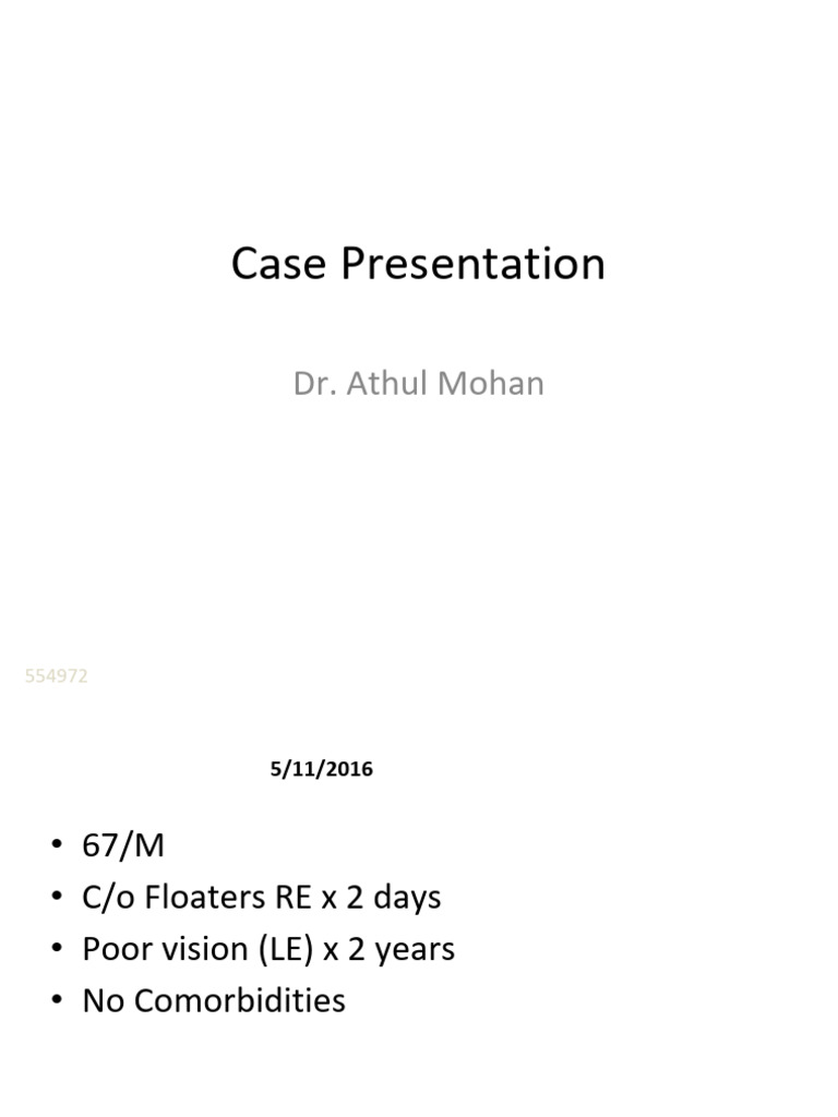 Case Presentation Peripapillary PCV | PDF