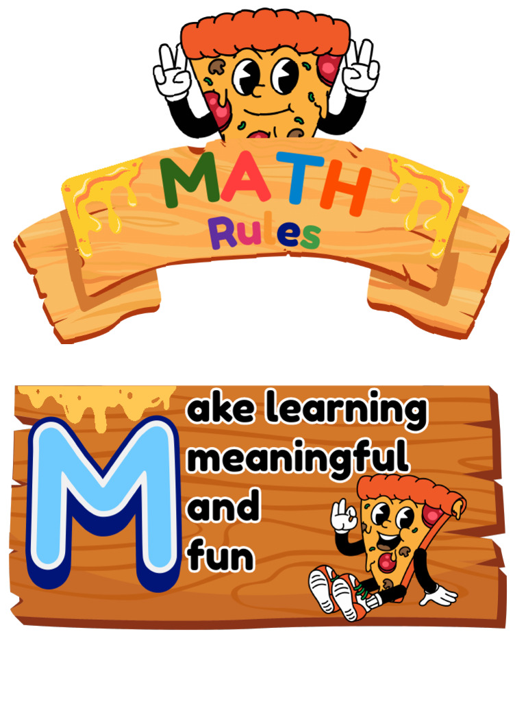 Math Rules Pizza Theme PDF | PDF