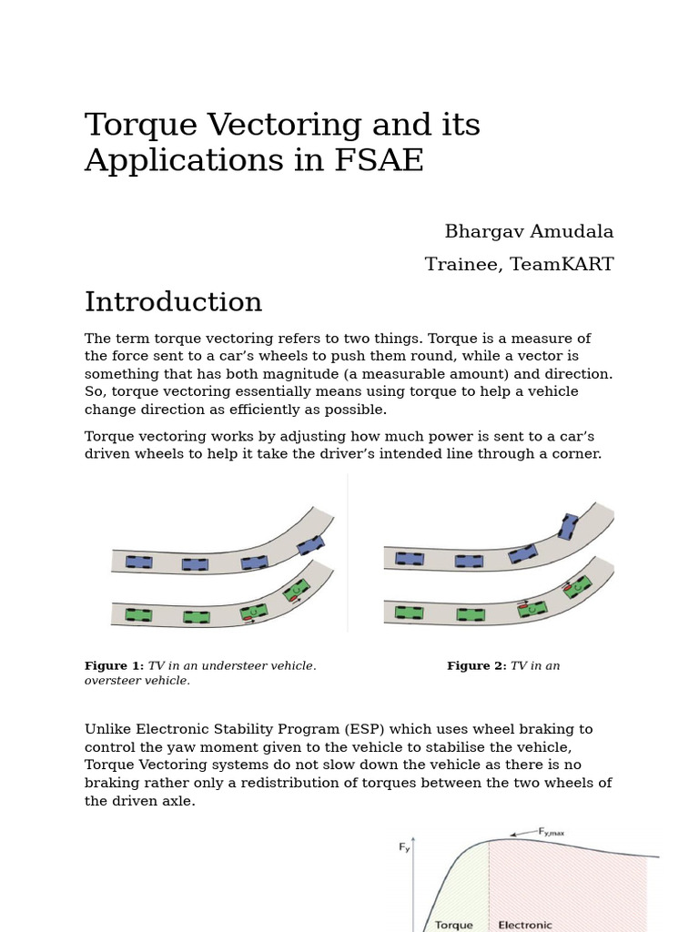 Torque Vectoring and Its Applications in FSAE | PDF | Torque | Steering