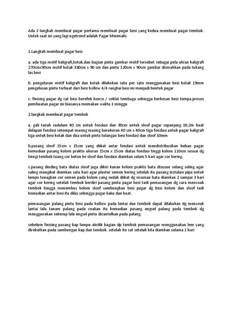 Pagar  Minimalis  Tembok Kotak Home Desaign  Pagar  Minimalis  Tembok Kotak Home Desaign