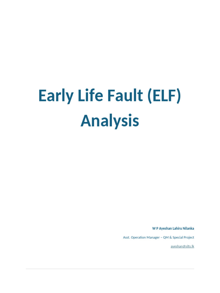 FTTH ELF Analysis - Sep | PDF | Customer Premises Equipment ...