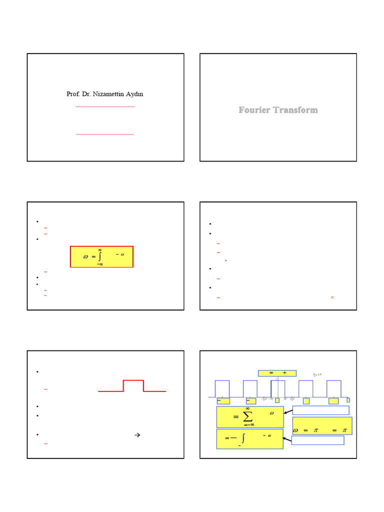 SaS 08 FourierTransform | PDF | Spectral Density | Fourier Transform