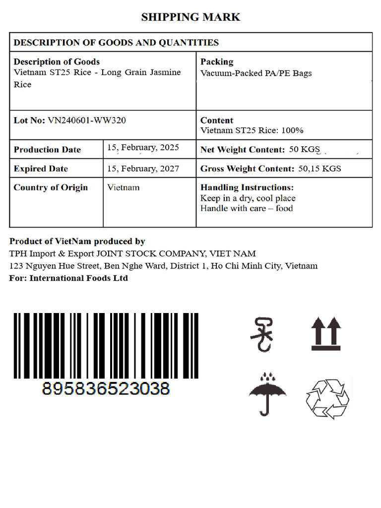 Shipping Mark | PDF