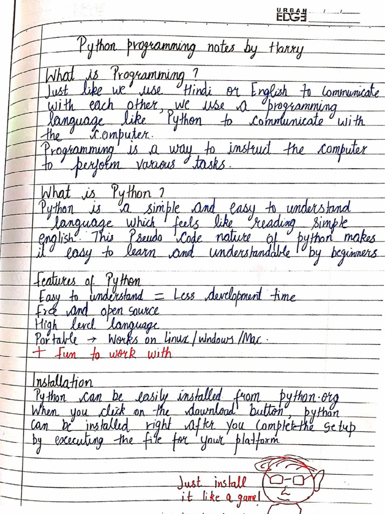Python Complete Notes 1-4 | PDF
