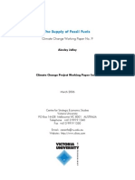 The Supply of Fossil Fuels: Climate Change Working Paper No. 9