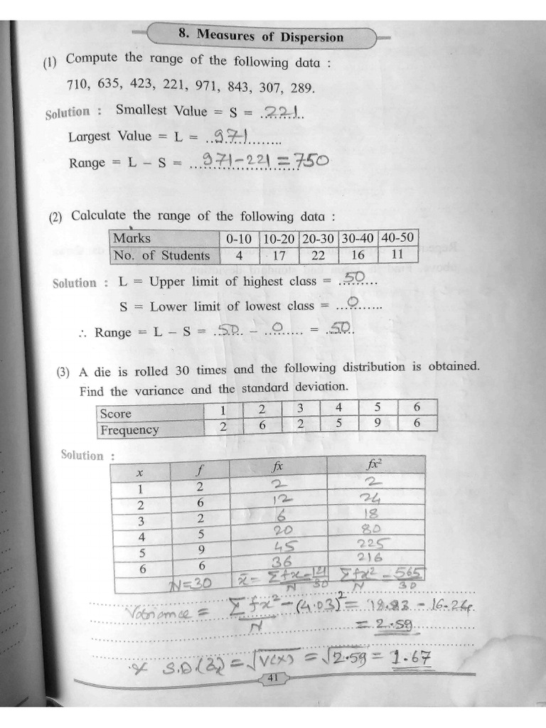 Measures of Dispersion and Probability Practical | PDF