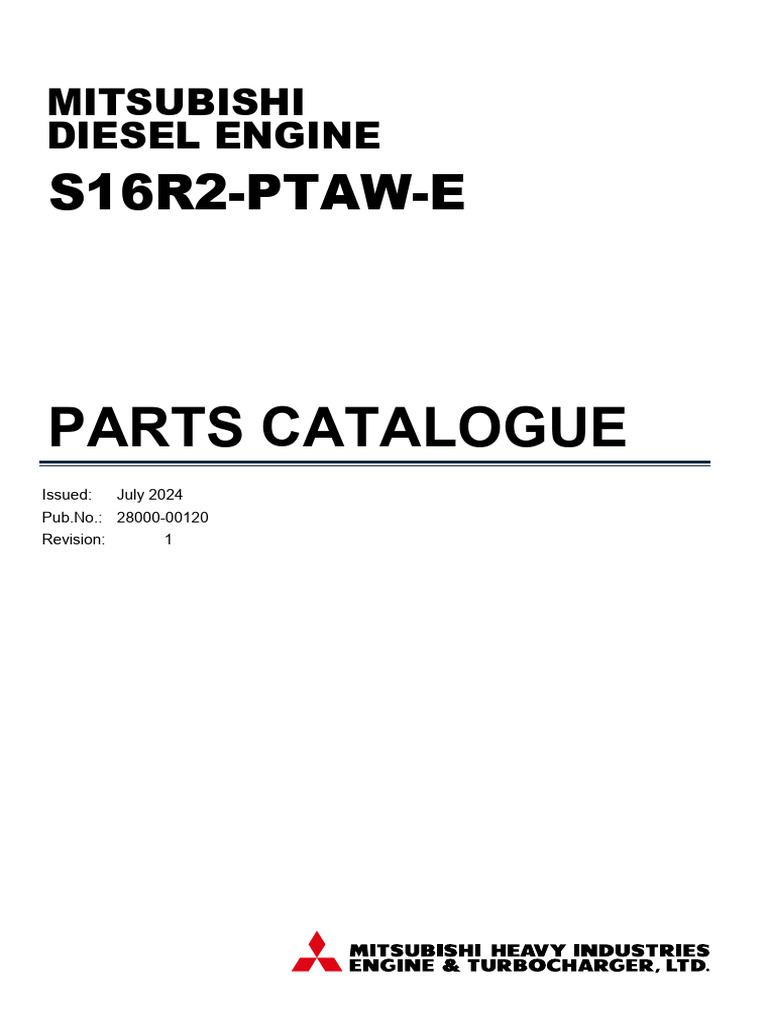Parts Catalogue S16R2 PTAW E | PDF