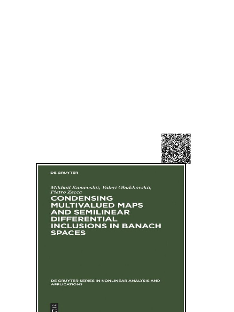(Ebook) Condensing Multivalued Maps and Semilinear Differential ...