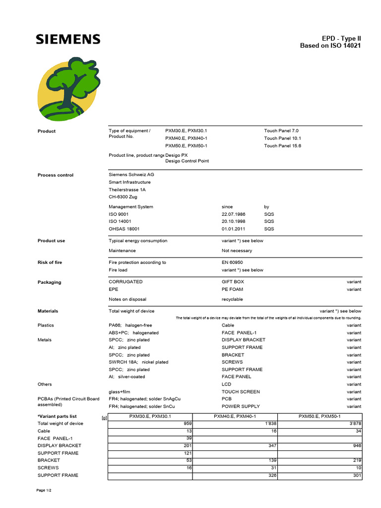 A6V10398605_Environmental Product Declaration Touch Panels PX_en (1 ...