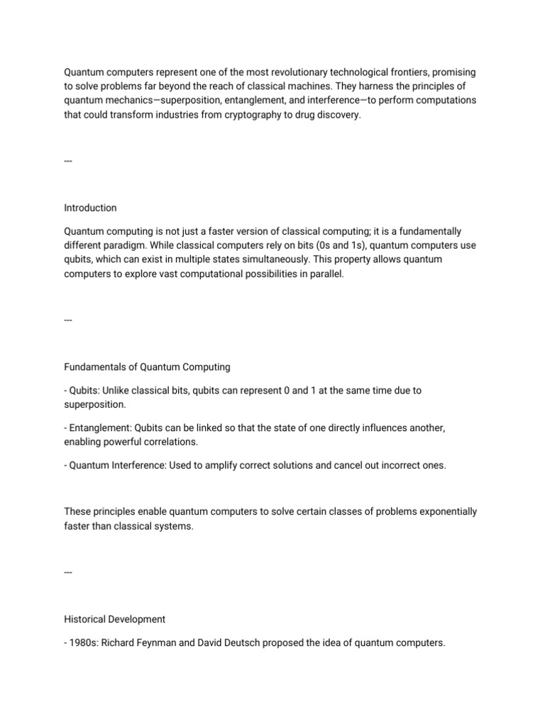 Quantum Compute-WPS Office | PDF | Quantum Computing | Computational ...