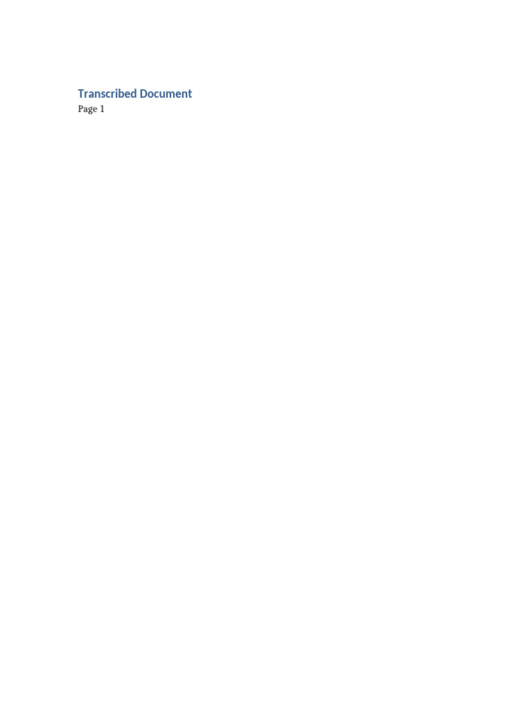 Transcribed Document | PDF