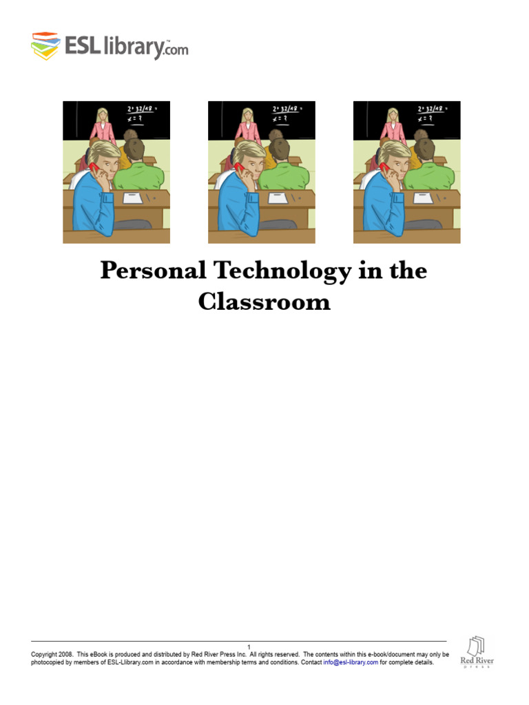1 Personal Technology in TheClassrom | PDF | Teachers | Privacy