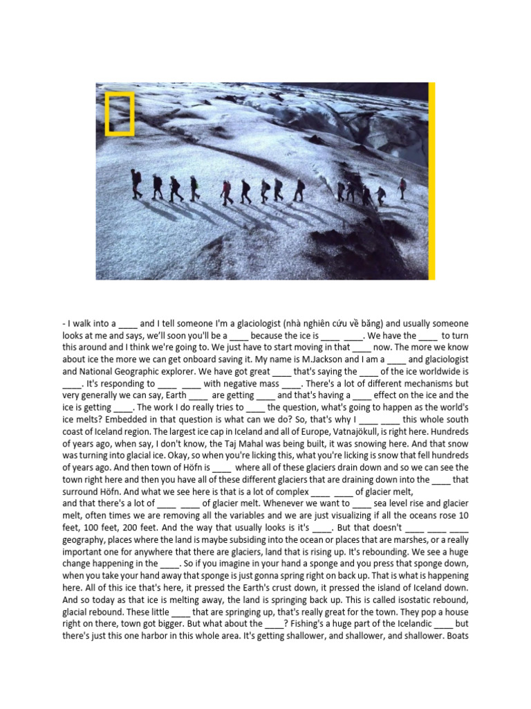 Exercise | PDF | Ice | Glacier