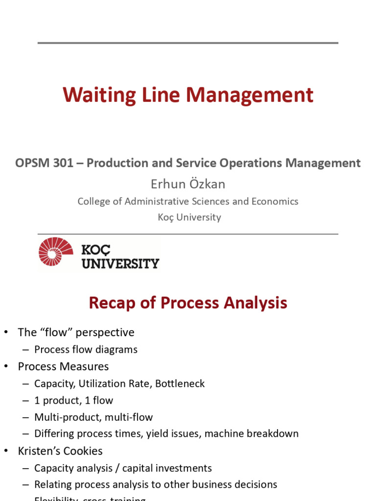 3.2 Waiting Line Management | PDF | Coefficient Of Variation