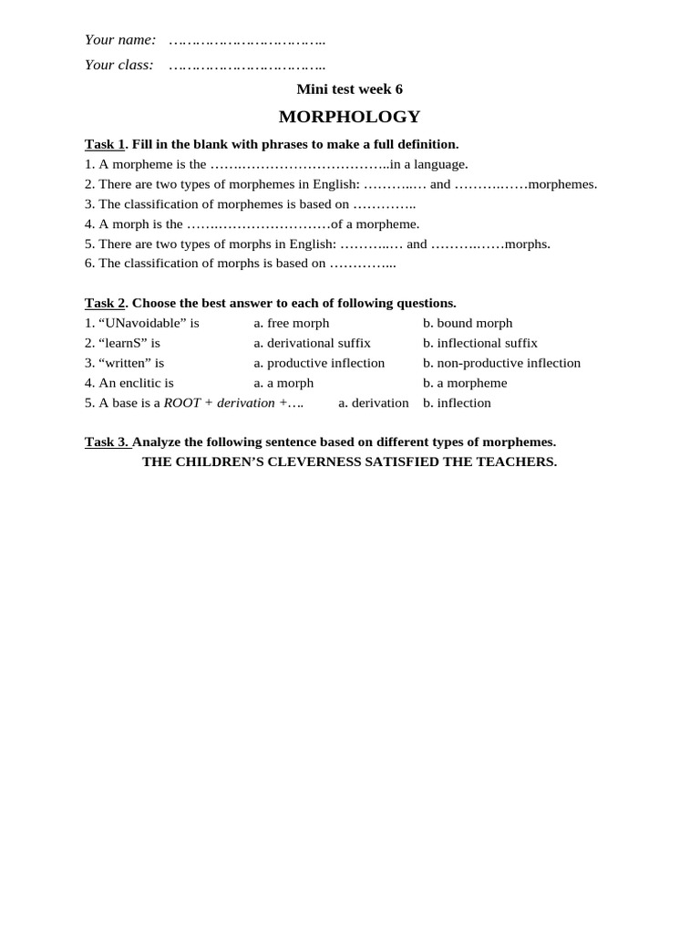 Mini Test Week 6 | PDF