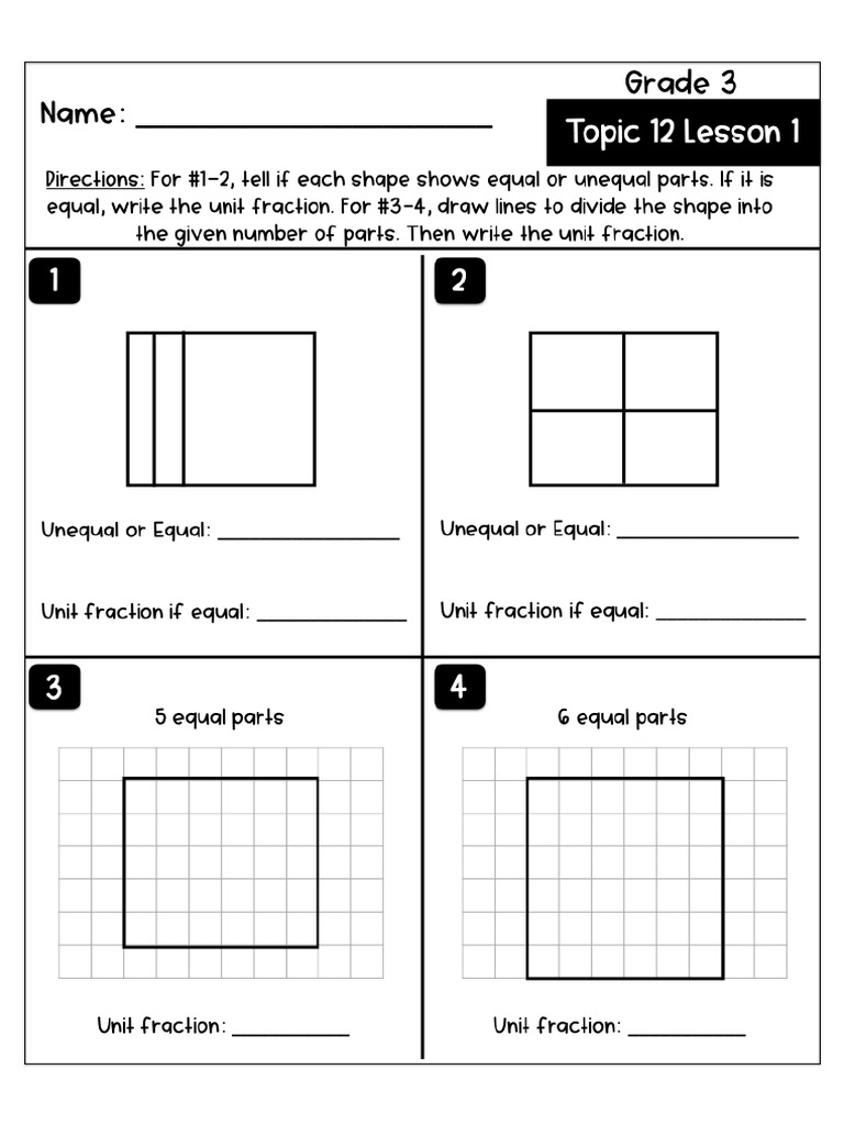 Math Worksheets Third Grade PDF | PDF