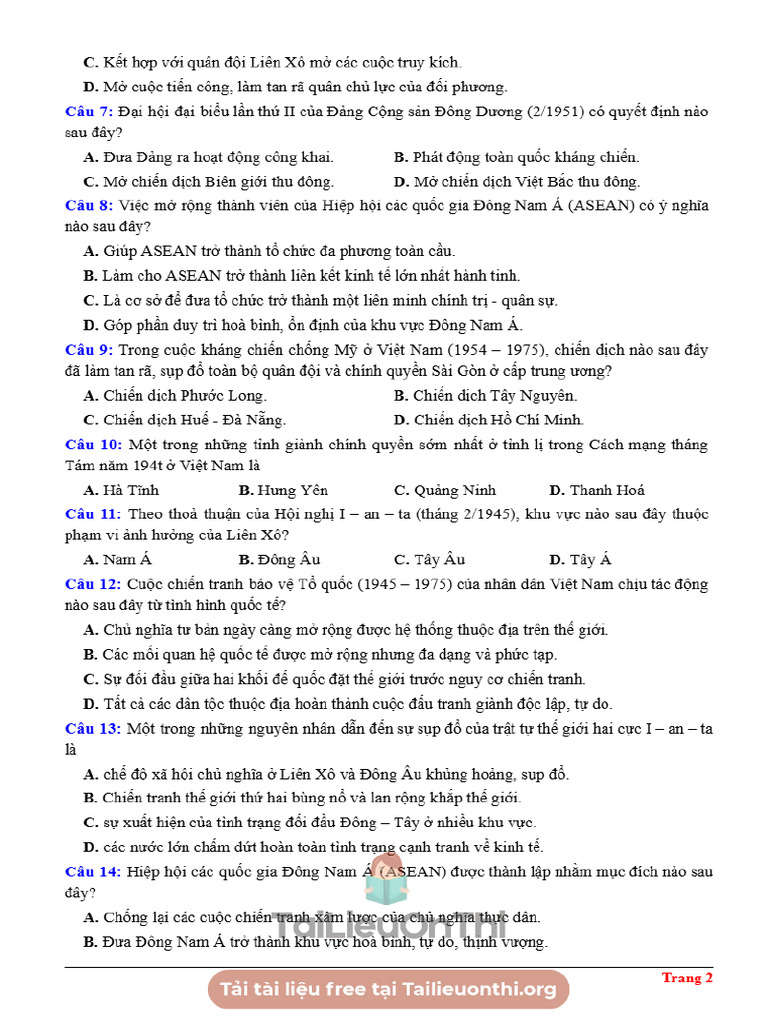 Lich Su | PDF
