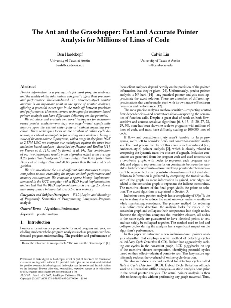 The Ant and The Grasshopper | PDF | Computing | Software Engineering