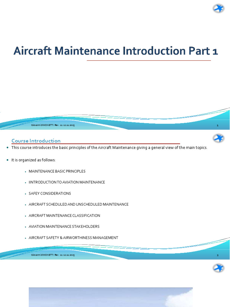 Part-1 Maintenance Basic Intro Rev 11 12.11.2025 (34057677) | PDF ...
