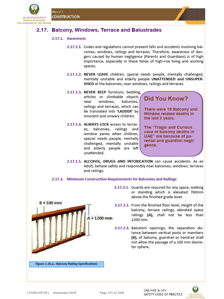 UAE Fire and Life Safety Code of Practice - Guards Requirements | PDF ...