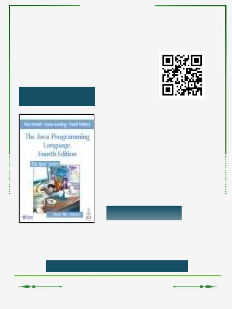 The Java Programming Language 4th Edition by Ken Arnold, James Gosling ...