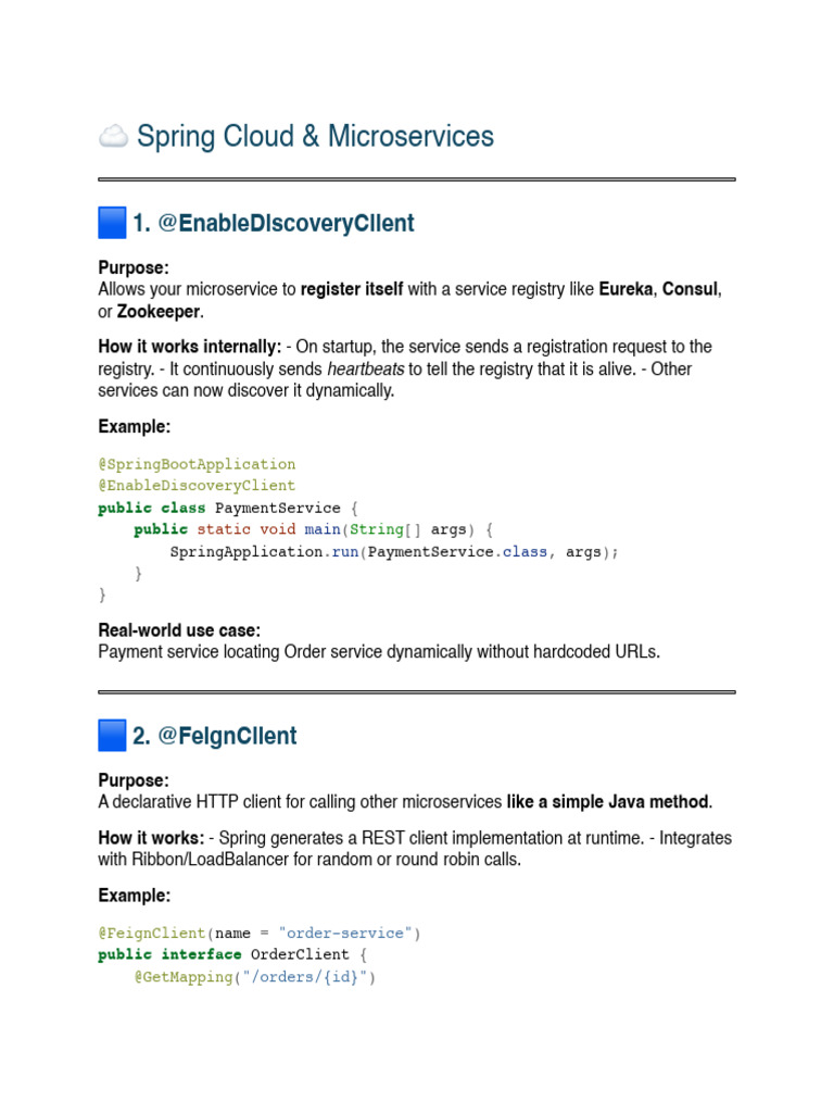 Spring Cloud & Microservices | PDF | Computer Programming | Software ...