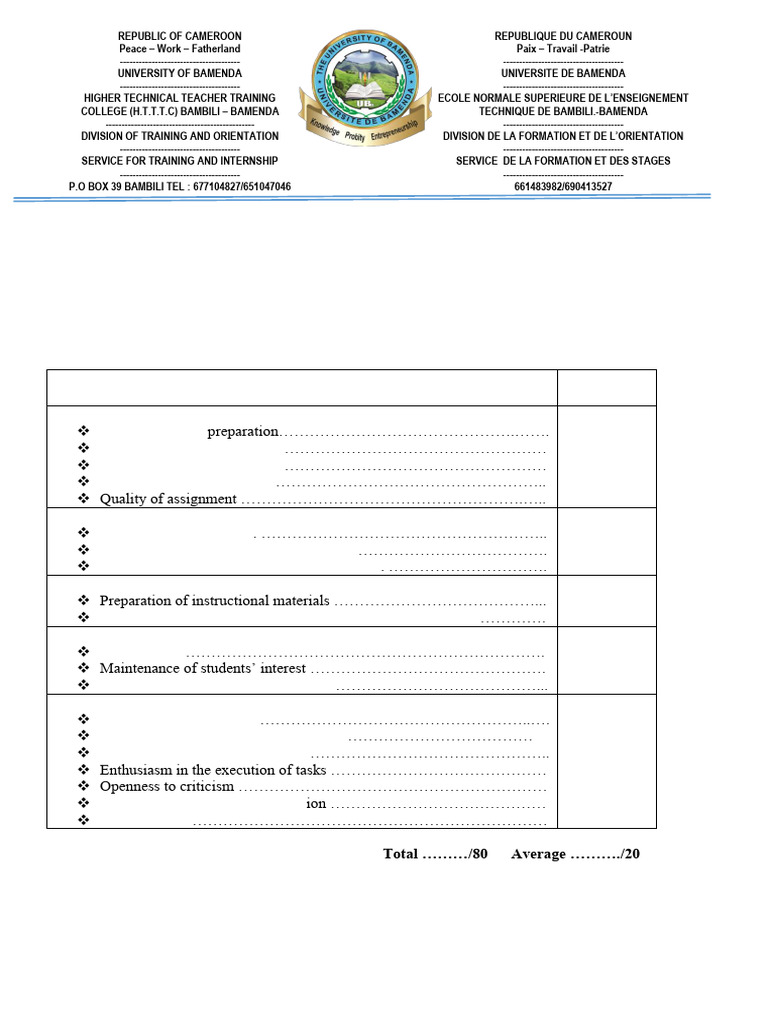 Evaluation Form For TP 2-Form 2 | PDF | Cognition | Intelligence