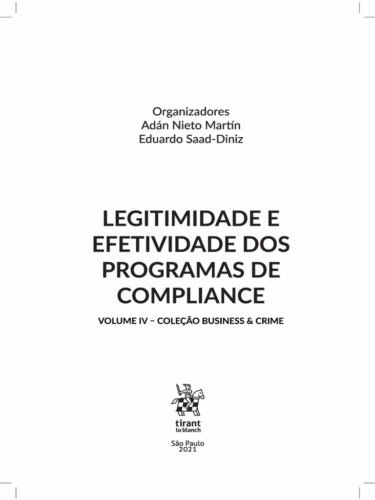 SAAD DINIZ Eduardo Falsa Percepcao Do Compliance | PDF | Conformidade ...