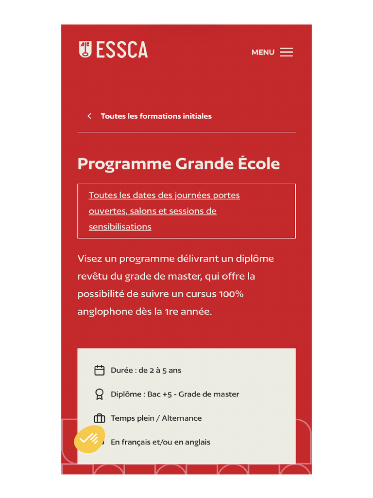 Essca Grandes Ecole | PDF