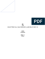73084736 Electrical Machines II Lab Manual