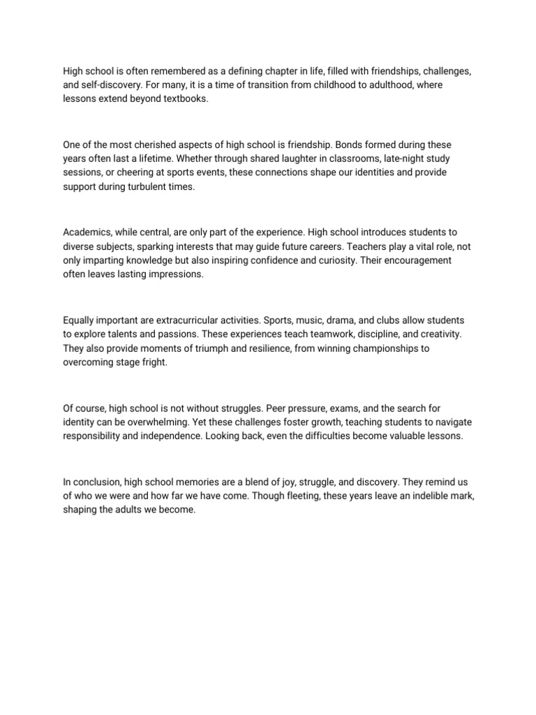High School | PDF